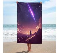 sinyumoney Anime Stargazer Landscape GSM Washable Towels for Smooth Skin Quick Drying Durable Beach Towel Bath 130cm*80cm