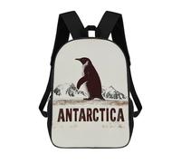 sinyumoney Antarctica Penguin Minimalist Travel Rucksack Water Resistant Computer Rucksack for Campus Outdoor Travel Sports 17inch