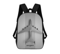 sinyumoney Antonov An225 Mriya School Backpack Water Resistant Travel Backpack Computer Bag for School/Work/Travel 17inch