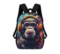 sinyumoney Ape Astronaut Space Suit-4 School Backpack Lightweight Schoolbag Dayback Bookbag College for Camping Outdoor Adventures And Daily Travel 17inch
