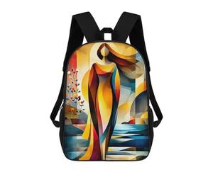 sinyumoney Aphrodite - Cubist Minimal Mythology Abstract Backpack School Bag Large Water Resistant Laptop Backpack for Girls Boys Teenage 17inch