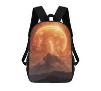 sinyumoney Apocalyptic Mountain Sunset 3D Printed 17inch Kids School Bag Rucksacks Children's School Fashion Casual Back Pack High Capacity Travel Book Bags