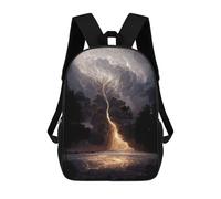 sinyumoney Apocalyptic Storm School Backpack Large Water Resistant Laptop Backpack for Boys/Girls/Teenagers 17inch
