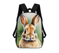 sinyumoney Aquarell Rabbit Backpack School Fashion Stationery Backpack Waterproof Casual Daypacks for Campus Outdoor Travel Sports 17inch