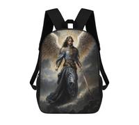 sinyumoney Archangel Azrael Backpack School Lightweight Casual Daypack School Backpacks for Boys/Girls/Teenagers 17inch