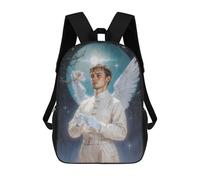 sinyumoney Archangel Gabriel in Moonlight School Bags Lightweight Casual Daypack School Backpacks for School/Work/Travel 17inch
