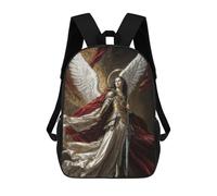 sinyumoney Archangel Michael Archon of Holy Fire School Bags High Secondary School Bags Casual Backpack for Campus Outdoor Travel Sports 17inch