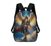 sinyumoney Archangel of Radiant Glory, Archangel Michael School Backpack Water Resistant School Bag Business Backpack for Boys/Girls/Teenagers 17inch