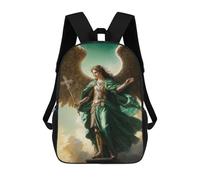 sinyumoney Archangel Raphael Backpacks 3D Printed Kids School Backpack Outdoor Casual Daypack Fashion Casual Children Backpacks Cute Travel Bags 17inch