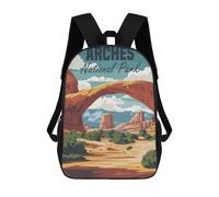 sinyumoney Arches National Park School Backpack for Girls 17inch Casual Daypack Lightweight Rucksack Boy Girl Backpack for Middle School Students