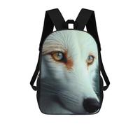 sinyumoney Arctic Elegance Fox 3D Printed 17inch Kids School Backpack School Bag Fashion Rucksacks for Boys Elementary And Middle School Students