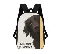 sinyumoney Are You Pooping Flattie Children's Backpacks School Backpack 3D Printed Backpack for Kids Travel Rucksacks Book Bags Kids School Bag 17inch