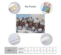 sinyumoney Armed Cowboys On A Mission Abstract Wall Art for Living Room for Toilet Bathroom Decor Large Pictures 20x30inch(50x75cm)