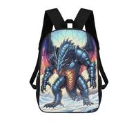 sinyumoney Armored Dragon in Snowy Landscape Backpack School Bag Water Resistant School Bag Business Backpack for Girls Boys Teenage 17inch