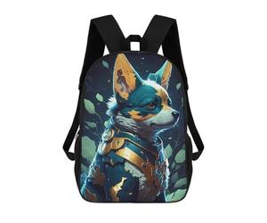 sinyumoney Armored Fox Guardian Backpack School Lightweight Airport College Students Back Pack for Men, Women & Teenage Boys 17inch