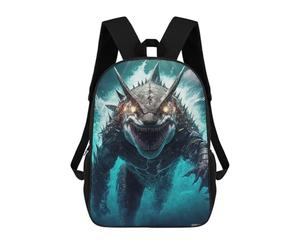 sinyumoney Armored Shark Beast Backpack School Backpack Kids School Bag Large Capacity Kids Backpack for School Rucksack 3D Book Bag Gifts for Kids 17inch