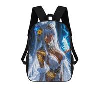 sinyumoney Art Fox Spirit Children's Backpack, Schoolbag Large Capacity Students Bookbag Rucksack Knapsack for Boys Girls Adults Teen 17inch