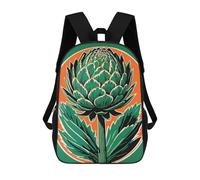 sinyumoney Artichoke Retro Art Print School Bags Water Resistant Travel Backpack Computer Bag - Perfect for Travel, Work And Daily Use 17inch