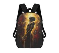 sinyumoney Ascension of The Soul Contemporary Expressionist Artwork Children's School Backpack 3D Printed for Kids Travel Rucksacks Book Bags Kids School Bag 17inch