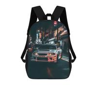 sinyumoney Asian Street Racing School Backpack Work Laptop Backpack Rucksack Bag for Camping Outdoor Adventures And Daily Travel 17inch
