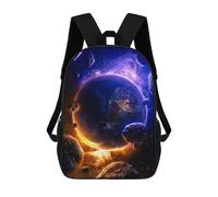 sinyumoney Asteroid Belt Near Earth Kids School Backpack 3D Printed Backpacks Fashion School Bag Rucksacks for Boys Elementary And Middle School Students 17inch