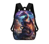 sinyumoney Astral Dragons Dream School Backpack 3D Printed Children's 17inch Backpacks Bag Bookbag for Kids Boy Girl Book Bags Kids School Bag Travel Rucksacks