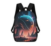 sinyumoney Astral Wanderer Backpack with Pocket 3D Printed Backpacks, Travel Rucksacks Book Bags Kids School Bag 17inch