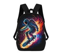 sinyumoney Astro on Fire 3 School Backpack Lightweight Casual Daypack School Backpacks for Boys/Girls/Teenagers 17inch