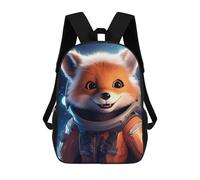 sinyumoney Astronaut Baby Red Fox School Backpack Work Laptop Backpack Rucksack Bag for Teenage Girls Boys Women Men 17inch