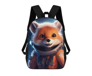 sinyumoney Astronaut Baby Red Fox School Backpack Work Laptop Backpack Rucksack Bag for Teenage Girls Boys Women Men 17inch