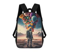 sinyumoney Astronaut Balloons Desert Backpack School Bag Daypacks Business Backpack Water Resistant Bookbag for Men/Women 17inch
