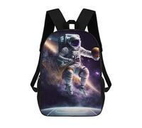 sinyumoney Astronaut Basketball Dunk -1 Backpack School Backpack Kids School Bag Large Capacity Kids Backpack for School Rucksack 3D Book Bag Gifts for Kids 17inch