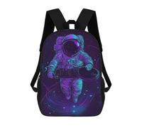 sinyumoney Astronaut DJ in Space Rucksack Lightweight Schoolbag Dayback Bookbag College for Girl, Teen Girls 17inch