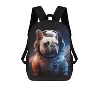 sinyumoney Astronaut Dog Backpack School Bag Rucksack Casual Daypacks School Work Travel Bag for Men, Women & Teenage Boys 17inch