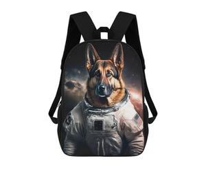 sinyumoney Astronaut Dog in Space School Backpack Work Business College School for Campus Outdoor Travel Sports 17inch
