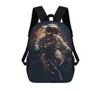 sinyumoney Astronaut Floating in Space -1 School Bag 3D Printed Children's School Backpack Casual Fashion Travel Backpacks for Kids School Students 17inch