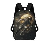 sinyumoney Astronaut Floating in Space -4 Children's School Backpack Fashion Casual 17inch 3D Printed School Bags Boy School Backpack Large Backpack