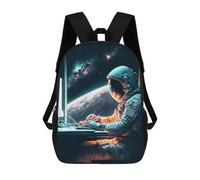 sinyumoney Astronaut Game School Backpack Schoolbags For Girls Boys Backpack With Pocket Fashion School Bag Kids Backpack 17inch