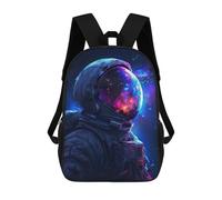 sinyumoney Astronaut Helmet in Space School Backpack Large Water Resistant Laptop Backpack for Girls Boys Teenage 17inch
