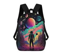sinyumoney Astronaut in A Cosmic Forest School Bags Large Lightweight Casual Backpack for Camping Outdoor Adventures And Daily Travel 17inch