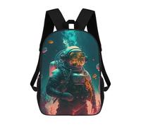 sinyumoney Astronaut in Coral Reef Backpack School Computer Rucksack for School/Work/Travel for Boys/Girls/Teenagers 17inch