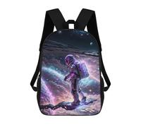 sinyumoney Astronaut in Cosmic Landscape Backpack School Backpack Kids School Bag Large Capacity Kids Backpack for School Rucksack 3D Book Bag Gifts for Kids 17inch