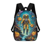 sinyumoney Astronaut in Halloween Forest -2 Rucksack Rucksack Casual Daypacks School Work Travel Bag- Perfect for Travel, Work And Daily Use 17inch