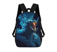 sinyumoney Astronaut in Liquid Space Backpack School Lightweight Airport College Students Back Pack for Men, Women & Teenage Boys 17inch