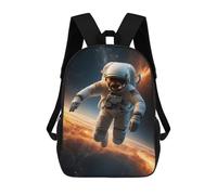 sinyumoney Astronaut in Red Galaxy Backpack School Lightweight Schoolbag Dayback Bookbag College for Men, Women & Teenage Boys 17inch