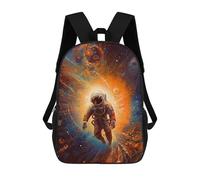 sinyumoney Astronaut in Space -134 Kids Backpack,School Backpack Kids School Bag 3D Printed Cartoon Large Capacity Backpack for Kids Boys And Girls 17inch