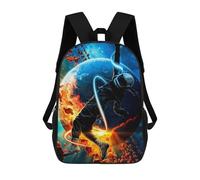 sinyumoney Astronaut in Space -148 Kids Backpack,School Backpack Kids School Bag 3D Printed Cartoon Large Capacity Backpack for Kids Boys And Girls 17inch