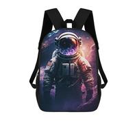 sinyumoney Astronaut in Space -185 Rucksacks 3D Printed Children Backpacks Fashion Casual Daypack Cute Travel Bags Outdoor Casual Daypack for Boy And Girl 17inch