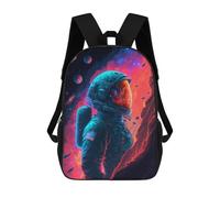 sinyumoney Astronaut in Space -189 Rucksacks 3D Printed Children Backpacks Fashion Casual Daypack Cute Travel Bags Outdoor Casual Daypack for Boy And Girl 17inch