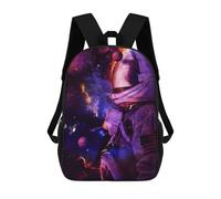 sinyumoney Astronaut in Space -59 School Bag Backpack Teen Schoolbag 3D Printing Adjustable Schoolbag Fashion Pocket Bag for Kids Boys Girls Students And Teenagers Fans 17inch